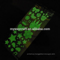 Custom glow in the dark sticker paper sticker luminous PVC sticker